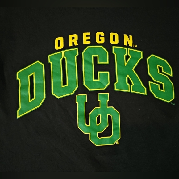 University Of Oregon DUCKS Fanatics Long Sleeve Black Shirt Men's Medium - Picture 6 of 9